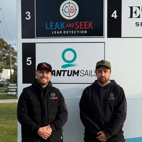 The Leak and Seek team on site
