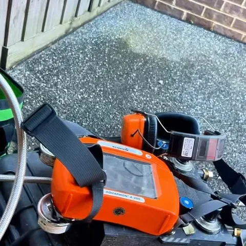 Electronic leak detection equipment ready for a job
