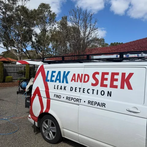 Leak and Seek branded service van